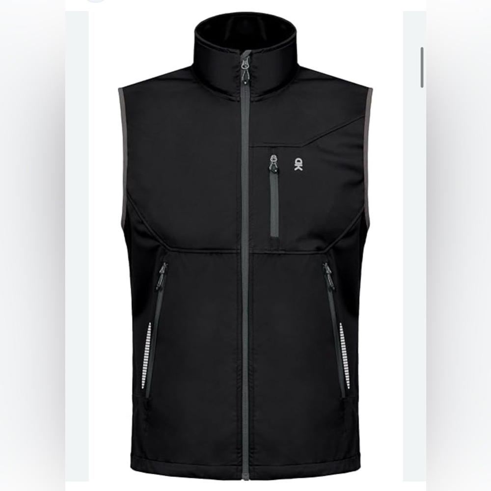 LITTLE DONKEY Men's Andy Vest Performance Lightweight Black Softshell Outdoor XL